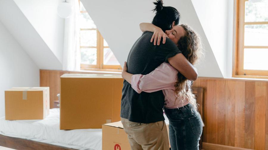 Couple qui a réalisé son projet immobilier