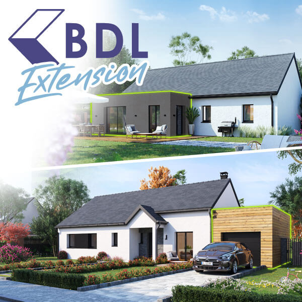 Extension maison séjour et garage BDL Extension