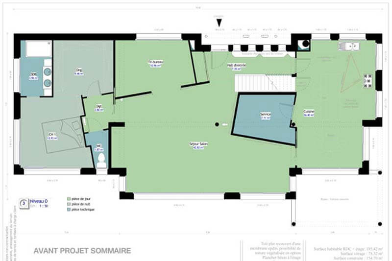 Rendu et plan de maisons sur-mesure Résidences Picardes