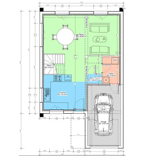 Rendu et plan de maisons sur-mesure à Amiens